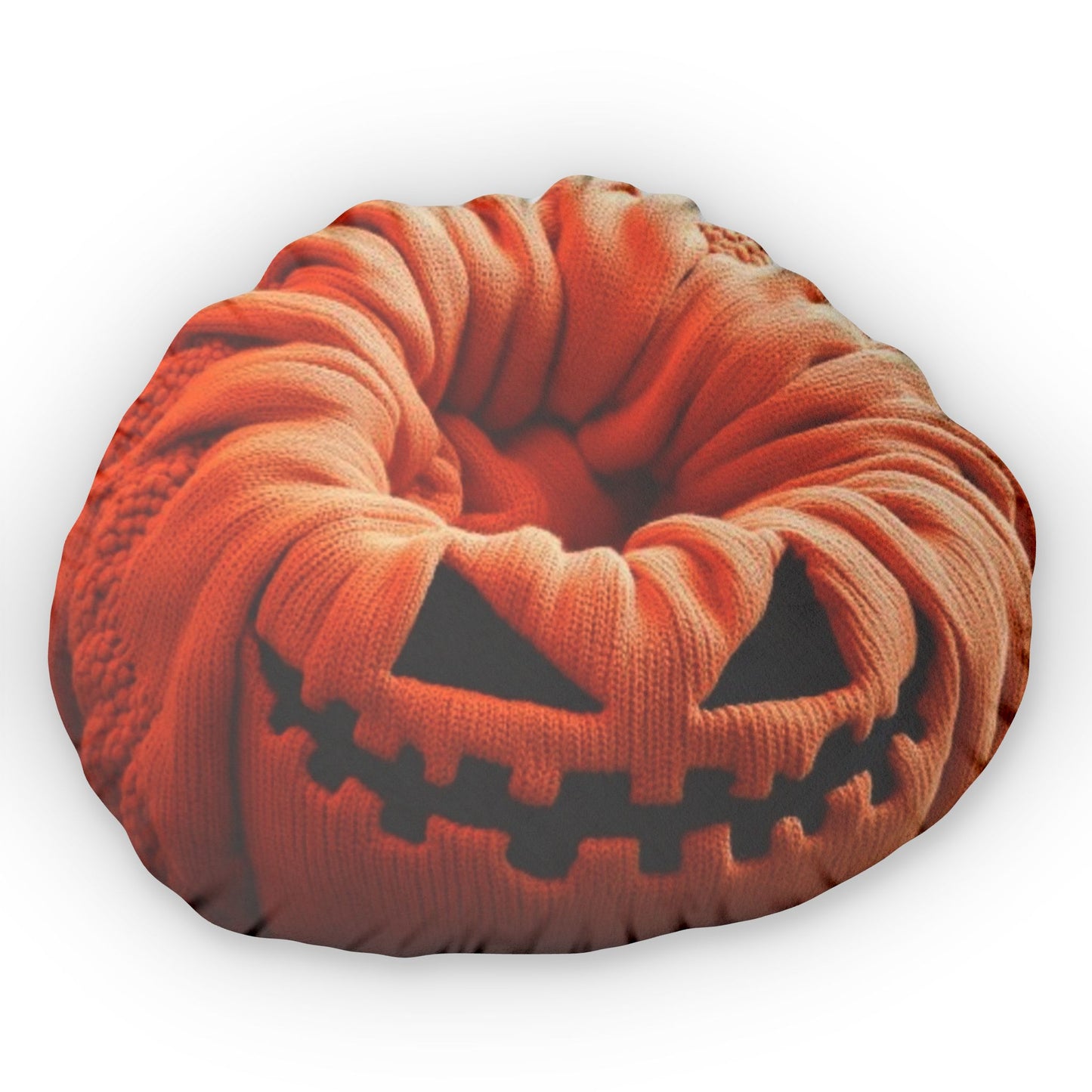 Haunted Pumpkin Halloween, Beanbag Chair Cushion, Plush Shaped Pillow