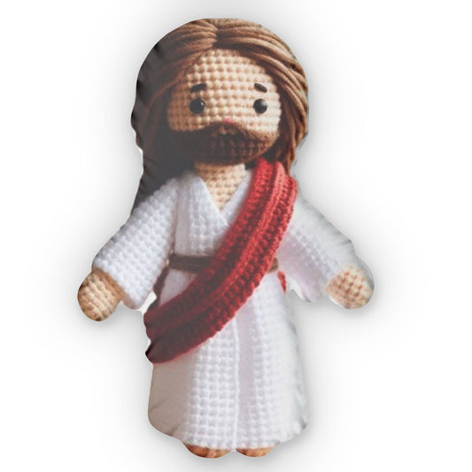 Jesus crochet amigurumi, Jesus stuffed doll, Jesus amigurumi, Jesus doll, Christian doll, Jesus crochet, Shaped Pillow