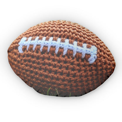 Home Football Shaped Hooked Pillow