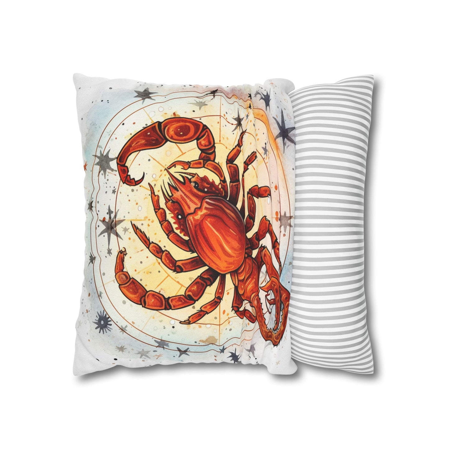 Prickly Scorpio Astrology - Sharp Zodiac Scorpion Celestial Horoscope - Spun Polyester Square Pillow Case