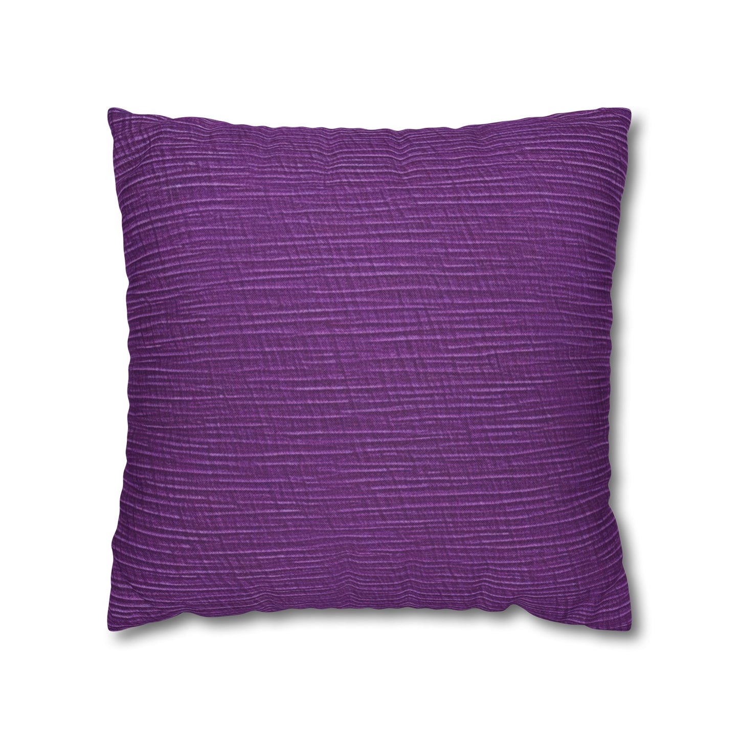 Violet/Plum/Purple: Denim-Inspired Luxurious Fabric - Spun Polyester Square Pillow Case