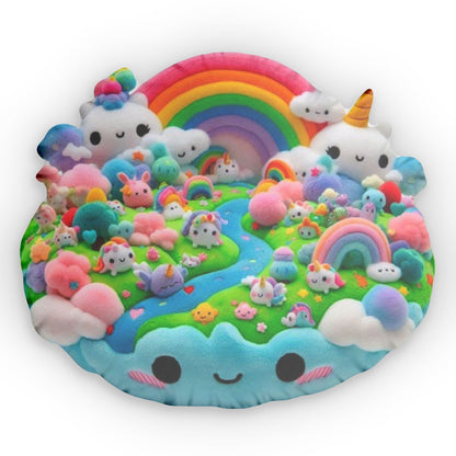 Fantasy Kawaii World Plush Shaped Pillow