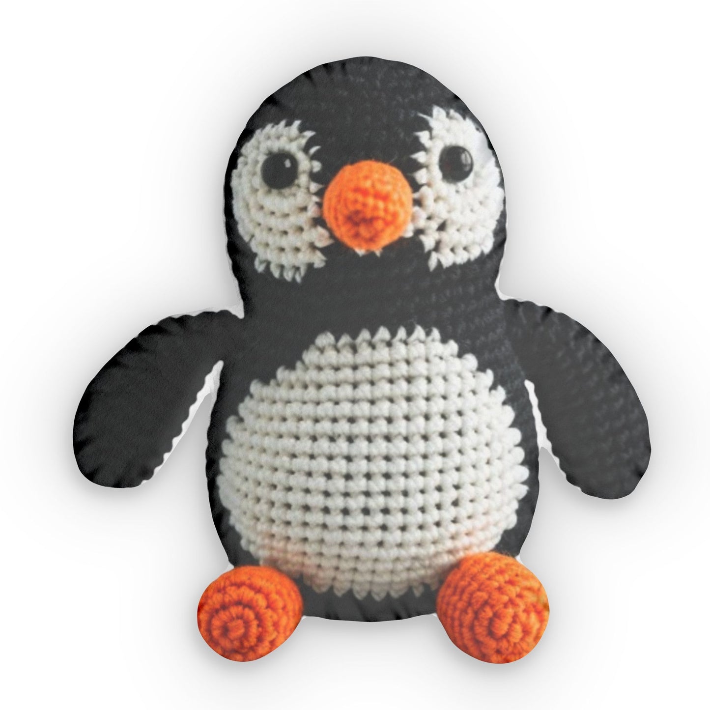 Playful Penguin Small Kids Plush, Pillow Gift, Crochet Plush Gift