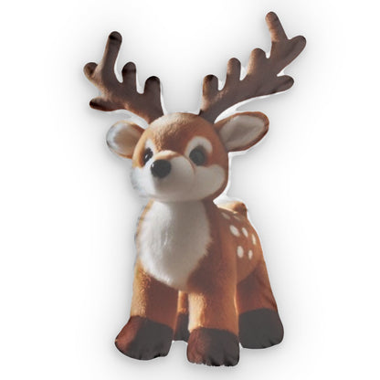 Reindeer Christmas Plush Shaped Pillow