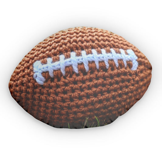 Home Football Shaped Hooked Pillow