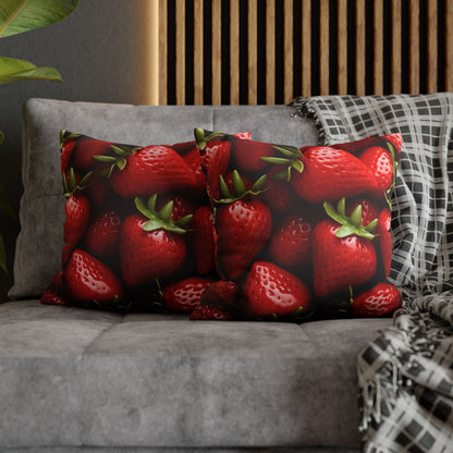 Strawberry Patch Picks: Home Decor and Gifts for the Ultimate Berry Fan - Spun Polyester Square Pillow Case