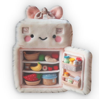 Kawaii Refrigerator Freezer Plush Shaped Pillow