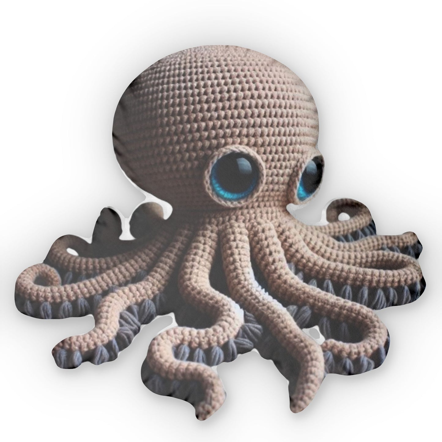 Big Mama Octopus - Plush toy, Shaped Pillow