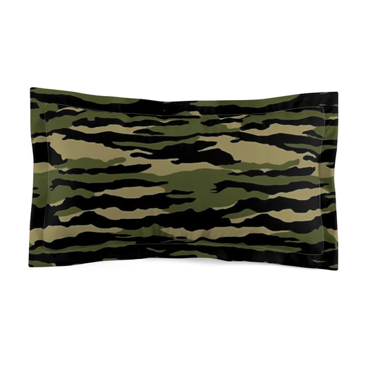 Tiger Stripe Camouflage: Military Style - Microfiber Pillow Sham