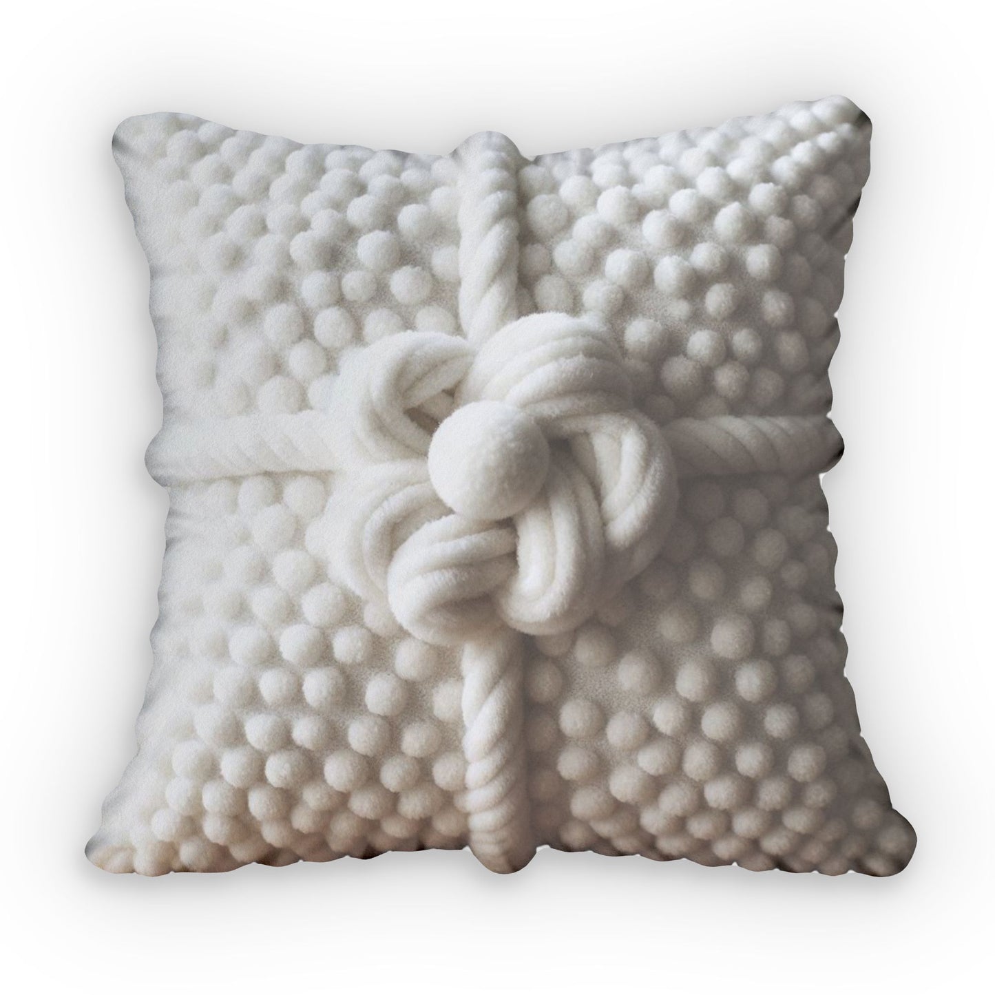 Boucle Plush Pillow, Knot Gift - Shaped Pillow