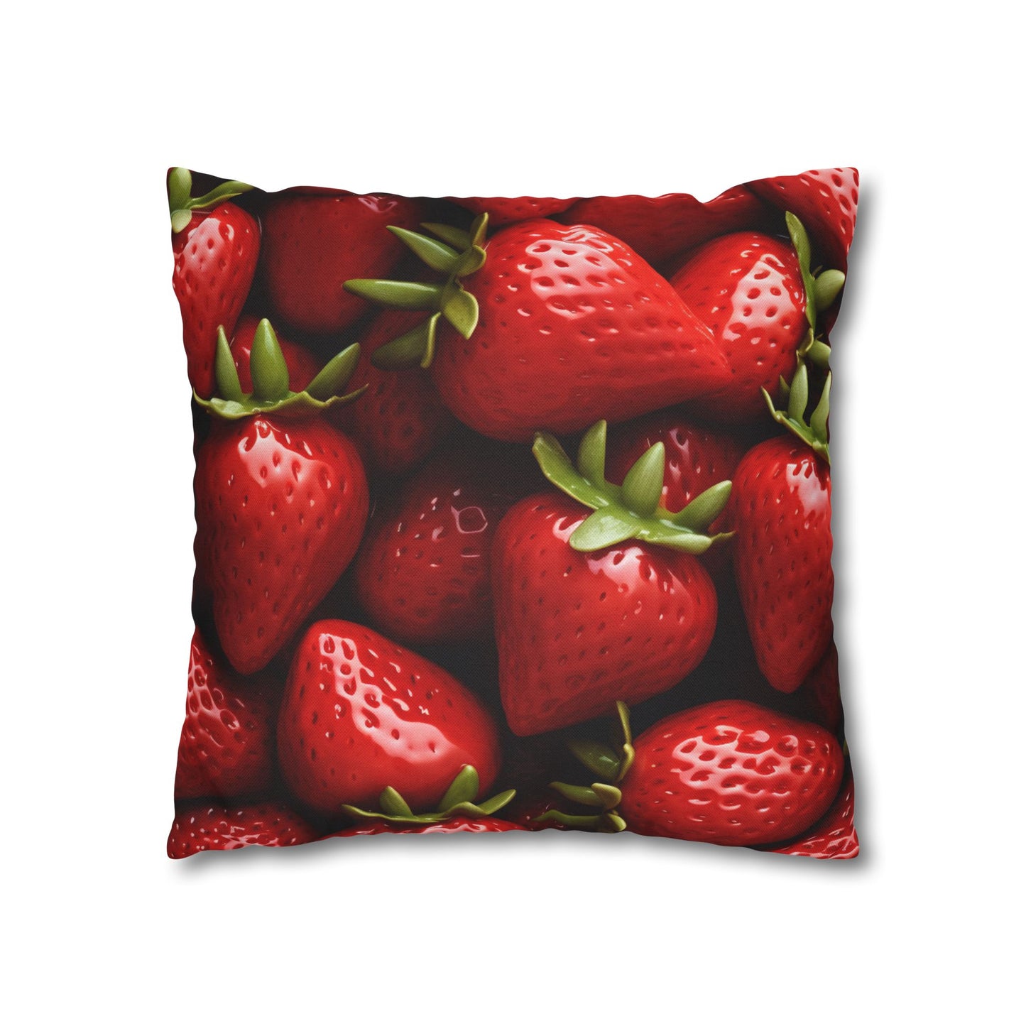 Strawberry Patch Picks: Home Decor and Gifts for the Ultimate Berry Fan - Spun Polyester Square Pillow Case