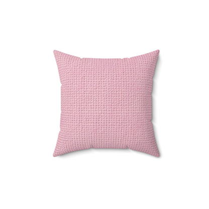 Blushing Garment Dye Pink: Denim-Inspired, Soft-Toned Fabric - Spun Polyester Square Pillow