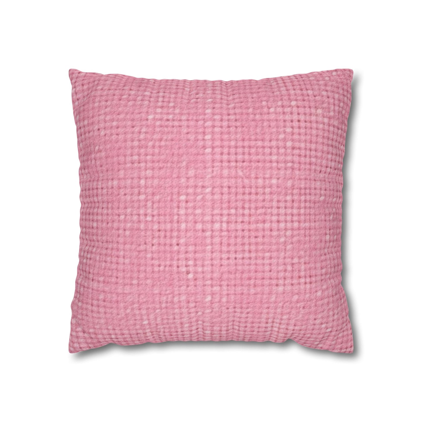 Pastel Rose Pink: Denim-Inspired, Refreshing Fabric Design - Spun Polyester Square Pillow Case