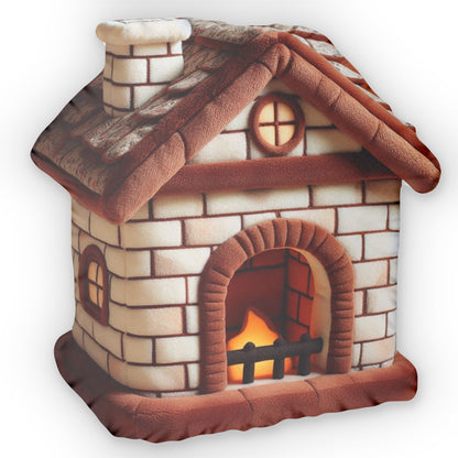 Fireplace Plush Shaped Pillow