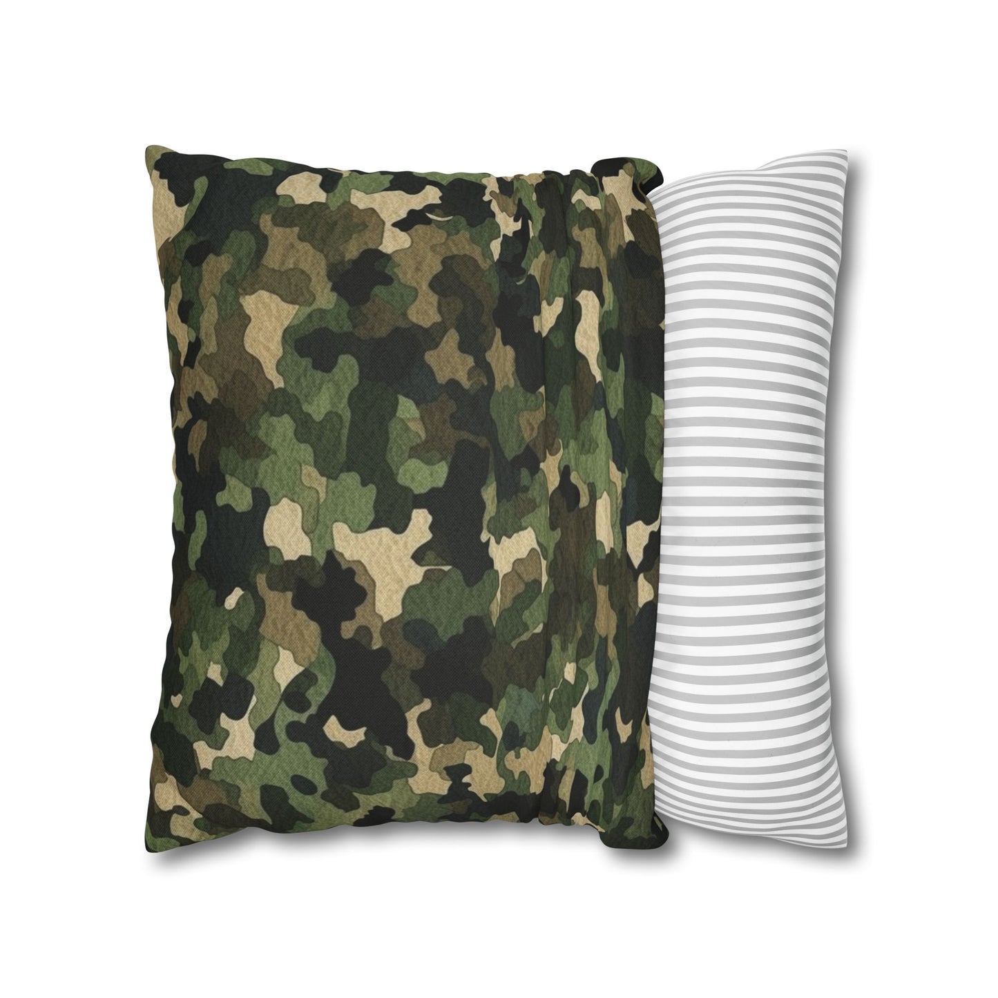 Classic Camo | Camouflage Wrap | Traditional Camo - Spun Polyester Square Pillow Case