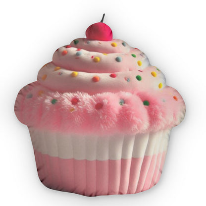 Cupcake Dessert Cute, Gift For Her, Plush Shaped Pillow