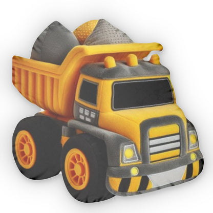 Construction Toys, Construction Vehicle for Kids, Dump Truck, Loader, Excavator, Plush Shaped Pillow