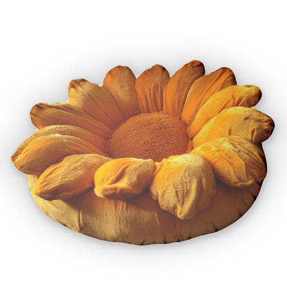 Sunflower Faux Beanbag Chair Plush Shaped Pillow