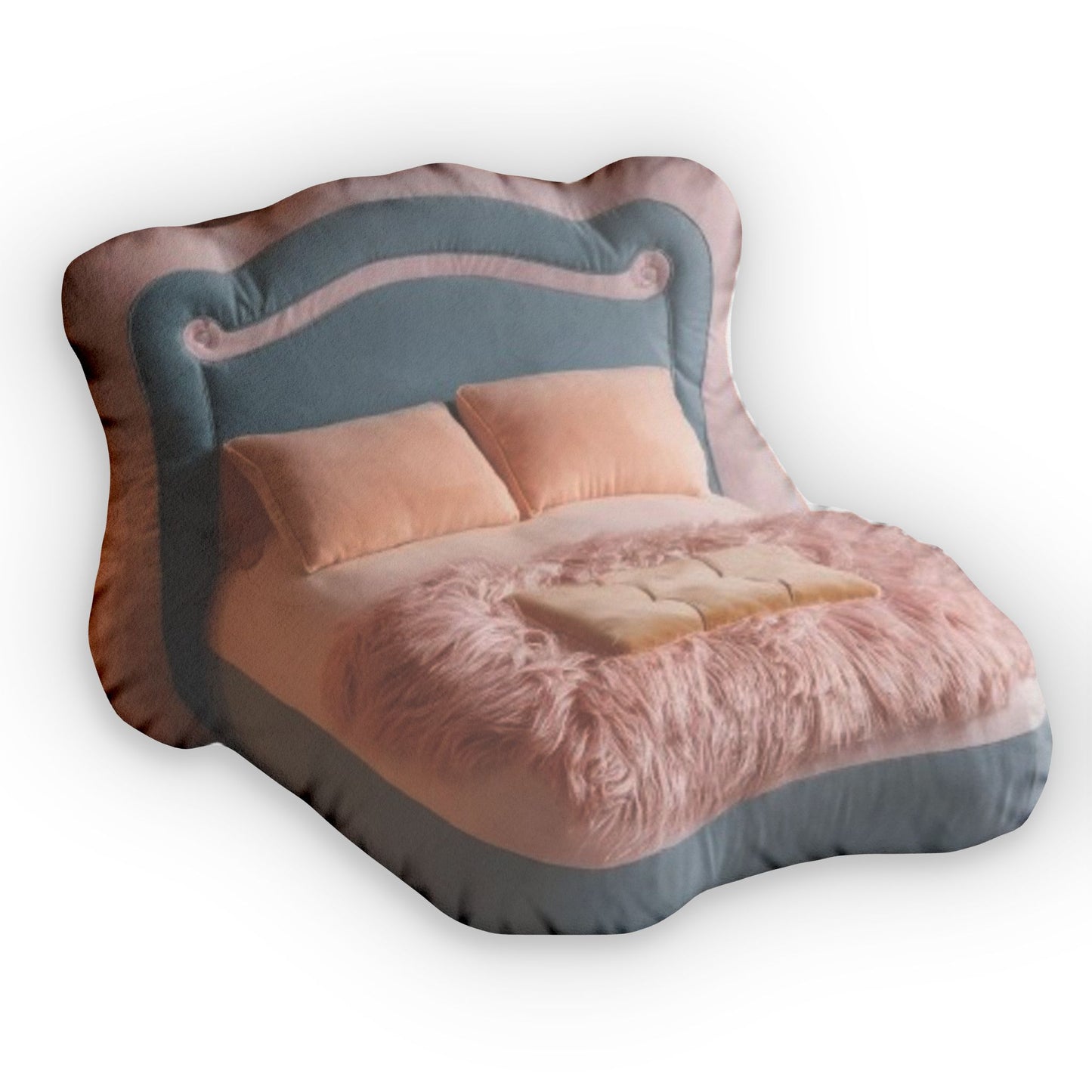 Queen Bed Plush Shaped Pillow