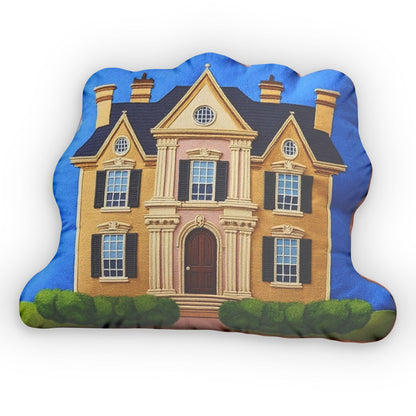 Plush Stuffed House, Blue Sky, Shaped Pillow