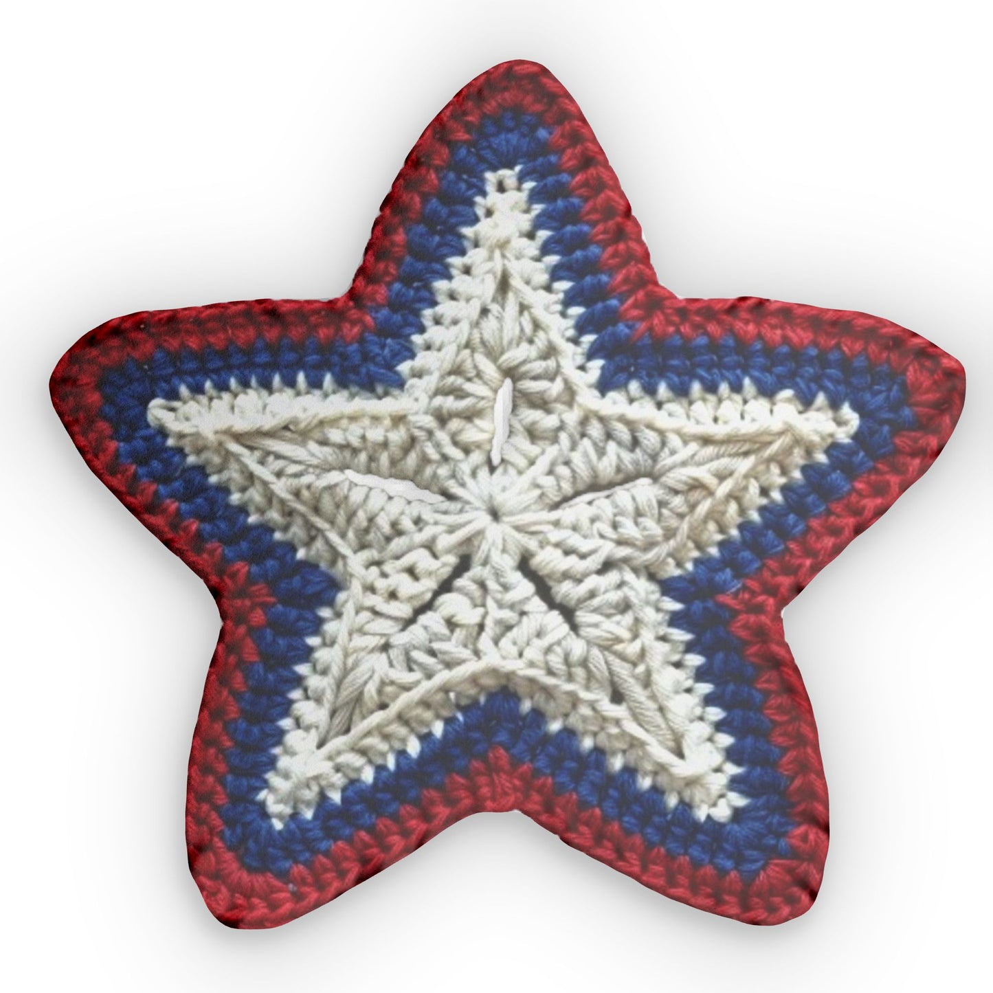 Star Shaped 4th of July Pillow Red White and Blue, Shaped Plush Gift