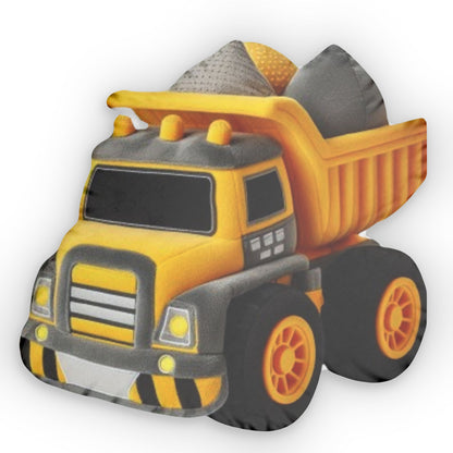 Construction Toys, Construction Vehicle for Kids, Dump Truck, Loader, Excavator, Plush Shaped Pillow