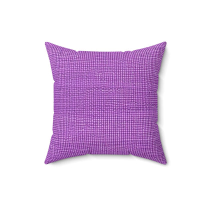 Hyper Iris Orchid Red: Denim-Inspired, Bold Style - Spun Polyester Square Pillow