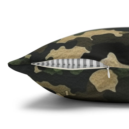 Classic Camo | Camouflage Wrap | Traditional Camo - Spun Polyester Square Pillow Case