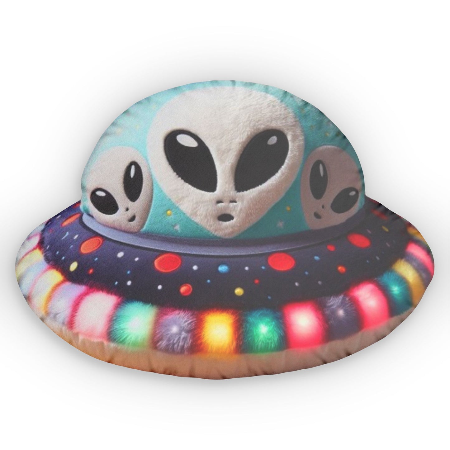 Alien Galactic Space Craft, Plush UFO, Spaceship Shaped Pillow