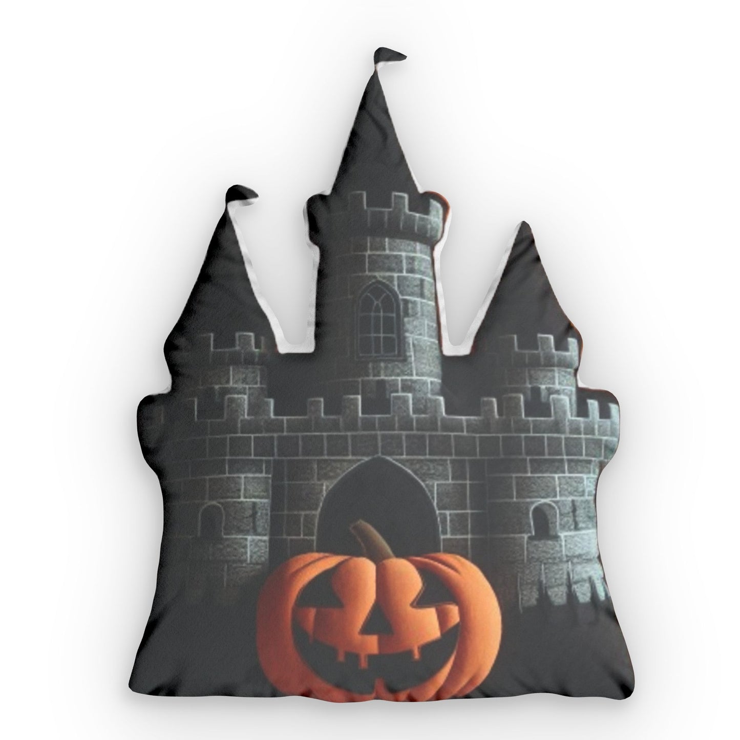 Spooky Castle Plush, Halloween Gift, Haunted House Shaped Pillow