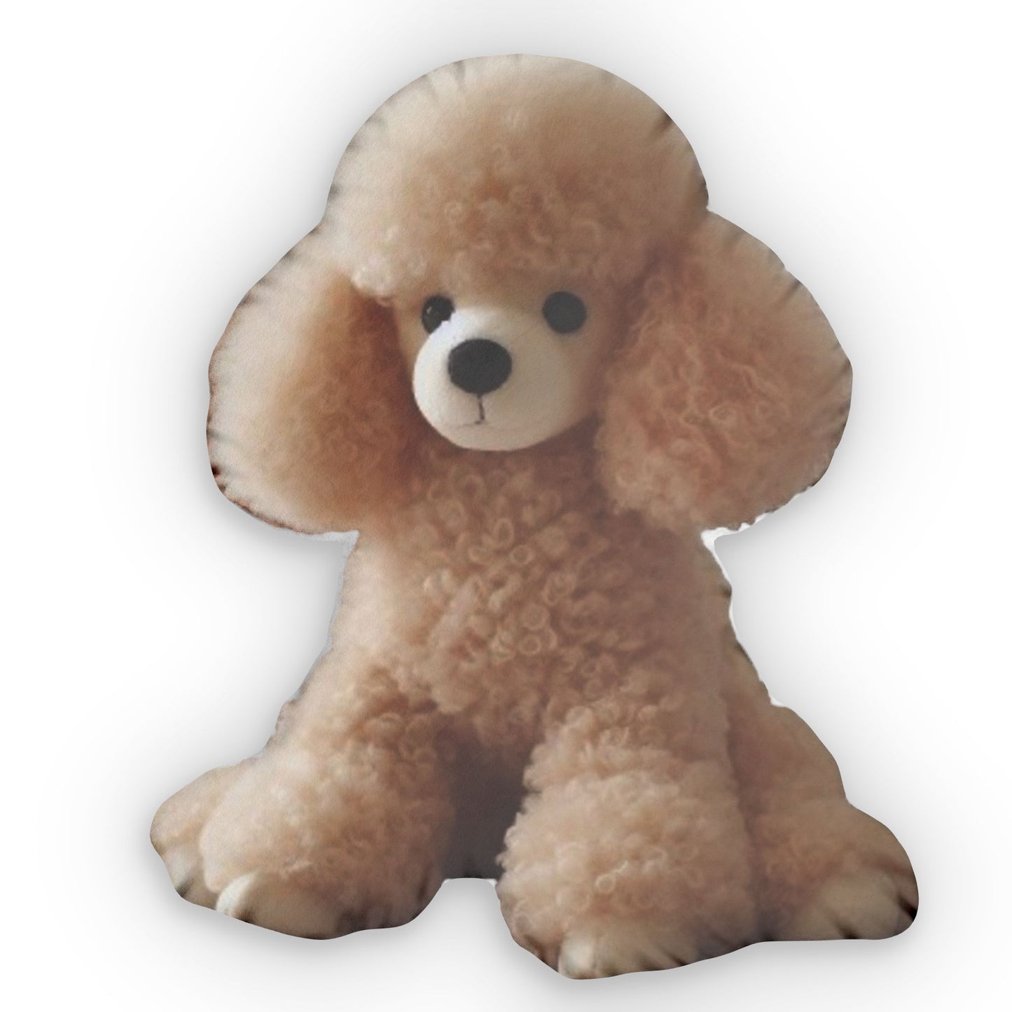 Poodle Puppy Dog Stuffed Animal, Plush Shaped Pillow