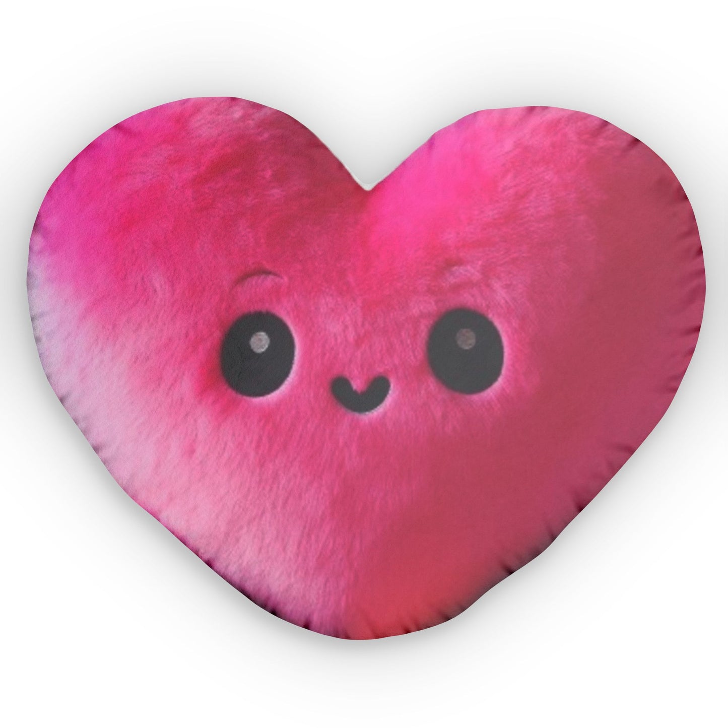 Hot Pink Heart Kawaii, Plush Shaped Pillow