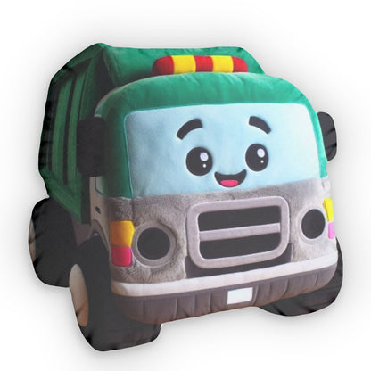 Garbage Disposal Truck, Dump Truck, Character Anime Plush, Shaped Pillow, Kid Gift