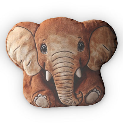 Elephant Plush Cushion, Stuffed Animal, Shaped Pillow