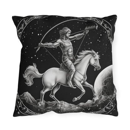 Sagittarius Zodiac UV-Resistant Outdoor Pillow, Water-Resistant, Spun Polyester