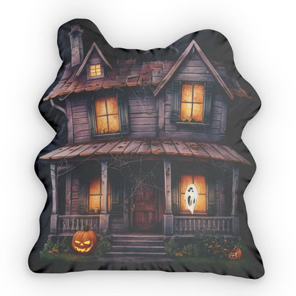 Haunted Mansion Plush, Haunted Halloween House, Scary Gift, Shaped Pillow