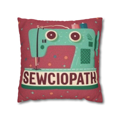 Sewing Sewciopath - Spun Polyester Square Pillow Case