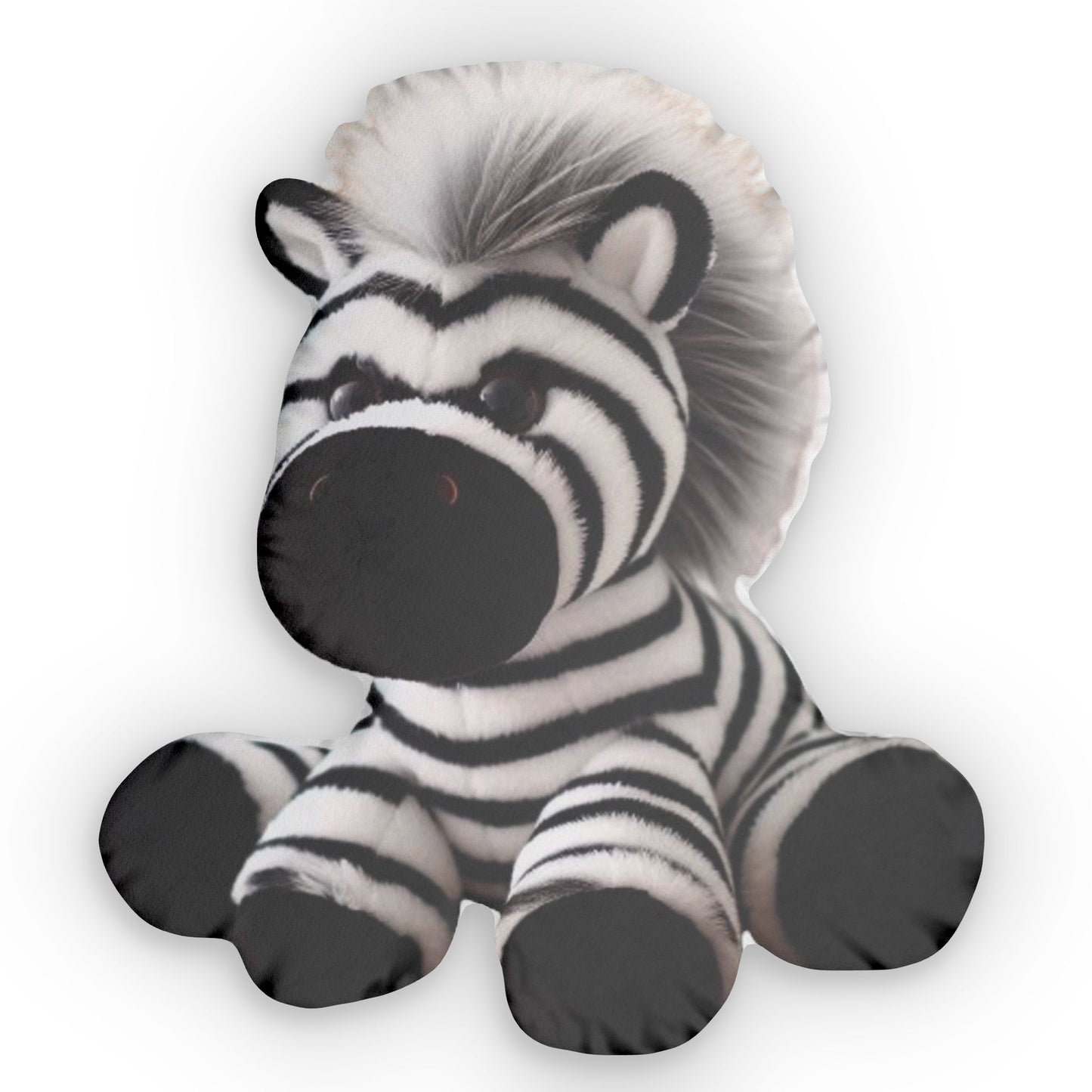 Zebra Stuffed Animal Plush Shaped Pillow