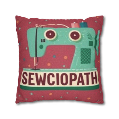 Sewing Sewciopath - Spun Polyester Square Pillow Case