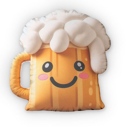 kawaii Beer Drink Plush Shaped Pillow