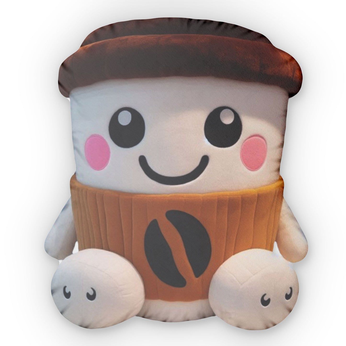 Kawaii Coffee Mug Plush Shaped Pillow