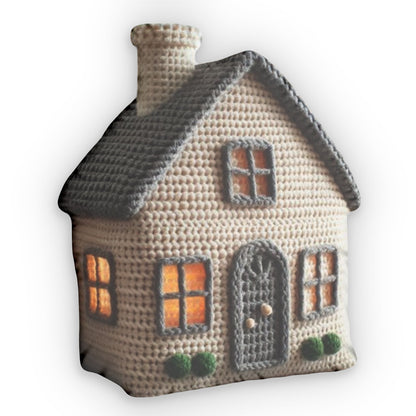 Crochet House Home Plush Shaped Pillow