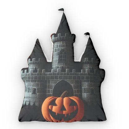 Spooky Castle Plush, Halloween Gift, Haunted House Shaped Pillow