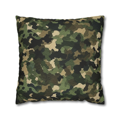 Classic Camo | Camouflage Wrap | Traditional Camo - Spun Polyester Square Pillow Case