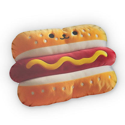 Kawaii Hot Dog Plush Food Shaped Pillow