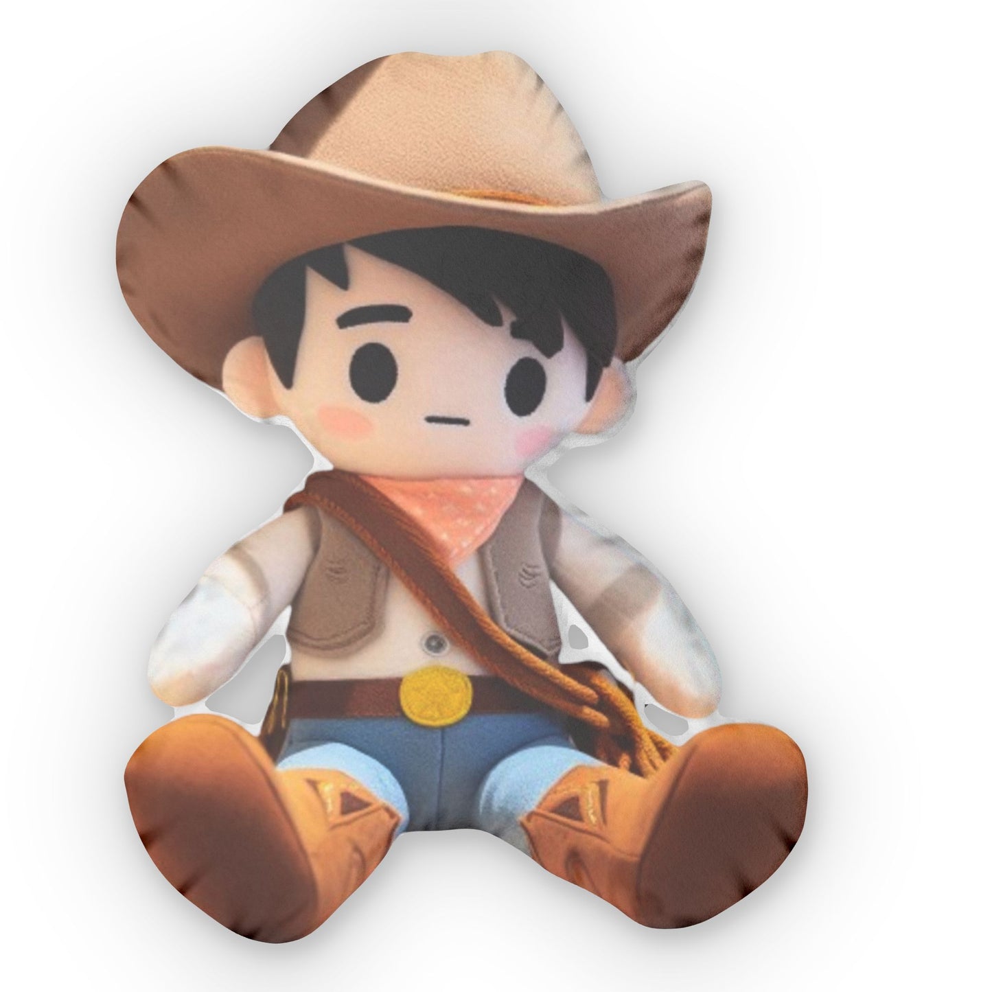 Cowboy Wild West, Plush Shaped Pillow