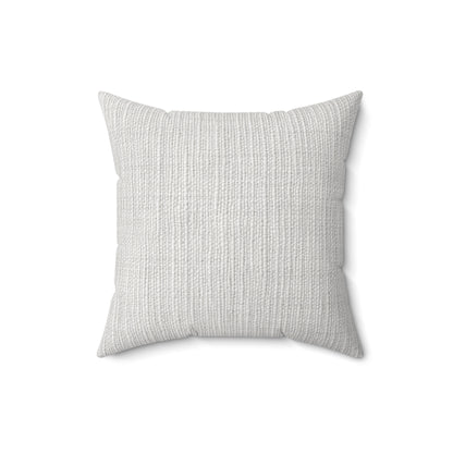 Chic White Denim-Style Fabric, Luxurious & Stylish Material - Spun Polyester Square Pillow