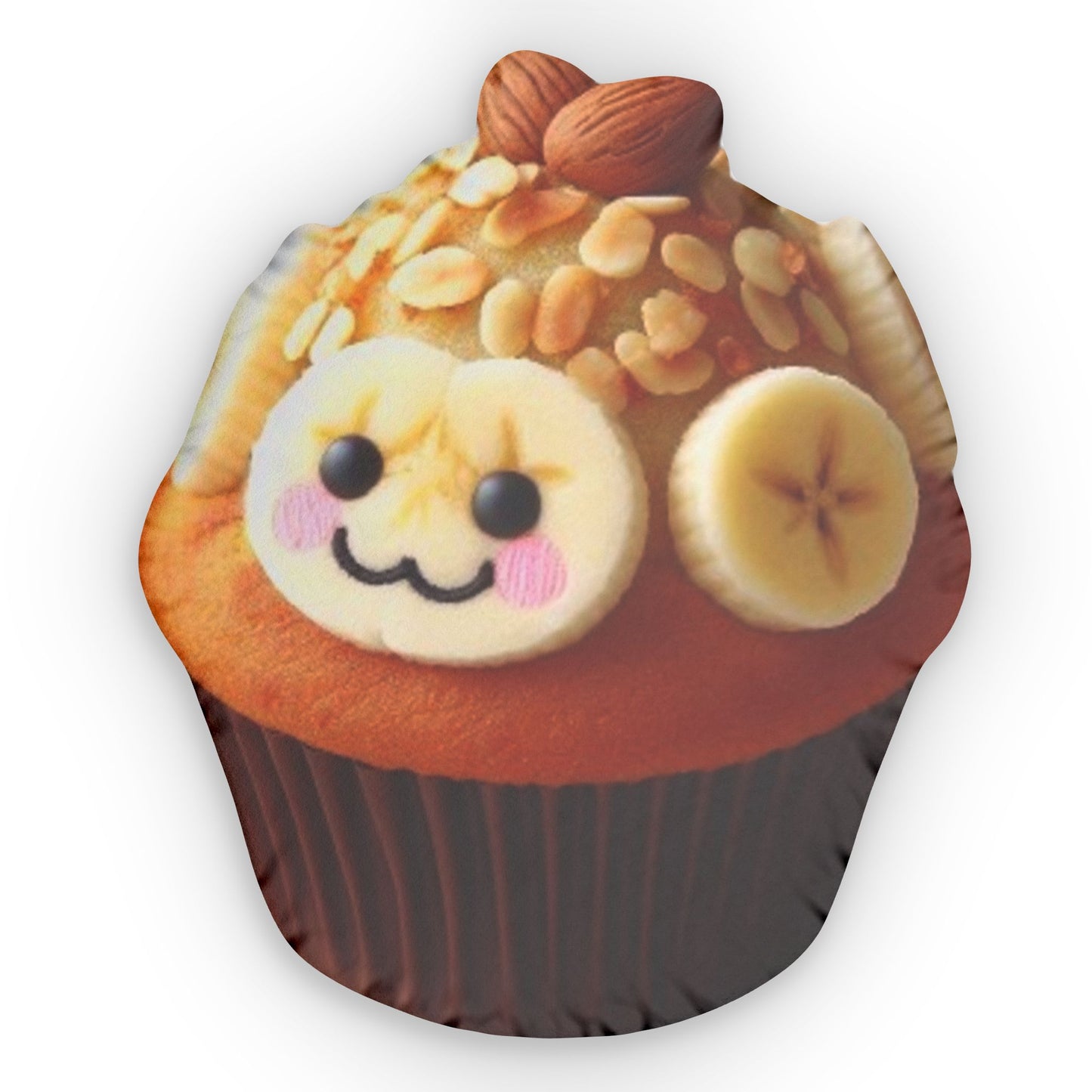 Banana Nut Muffin Kawaii Plush Shaped Pillow