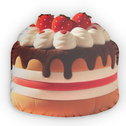 Strawberry Cake Plush, Dessert Food, Sweet Shaped Pillow