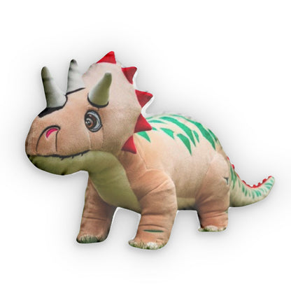 Triceratops Dinosaur, Stuffed Animal, Plush Shaped Pillow